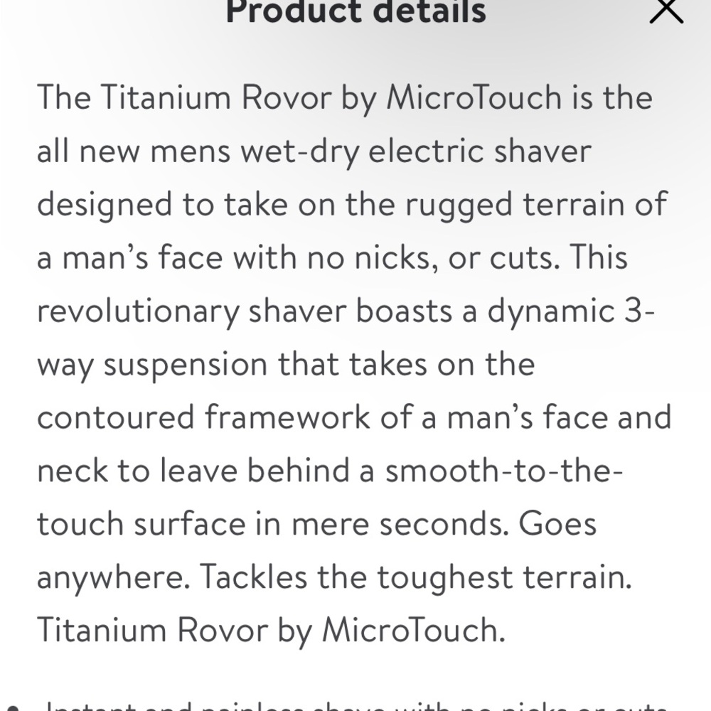Microtouch Titanium Rovor All-Terrain Shaver - Picture 4 of 11